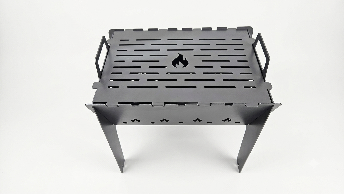 turistinė šašlykinė su grill grotelėmis